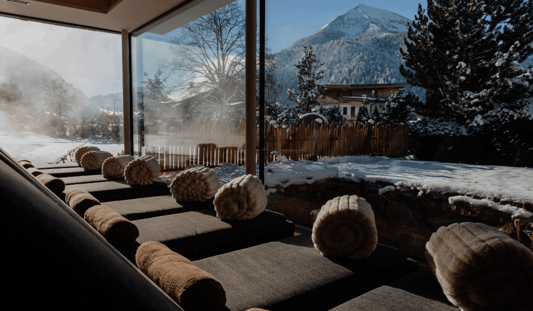 Ruheliegen mit Decken