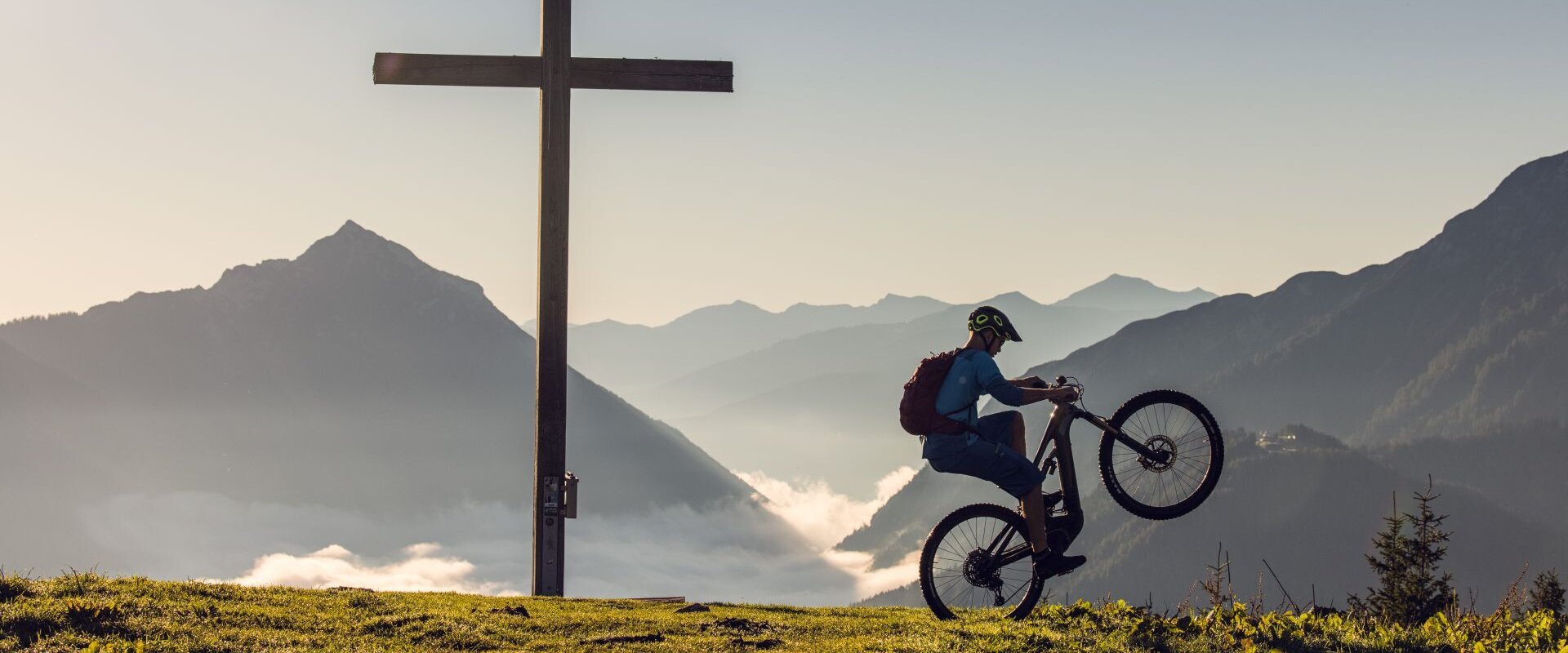 Mountainbiker am Berg