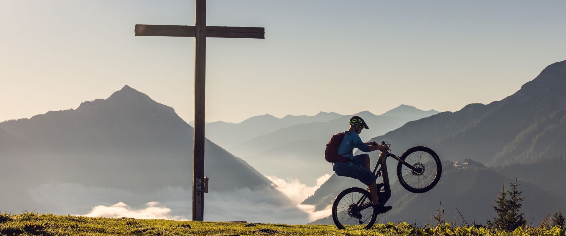 Mountainbiker am Berg